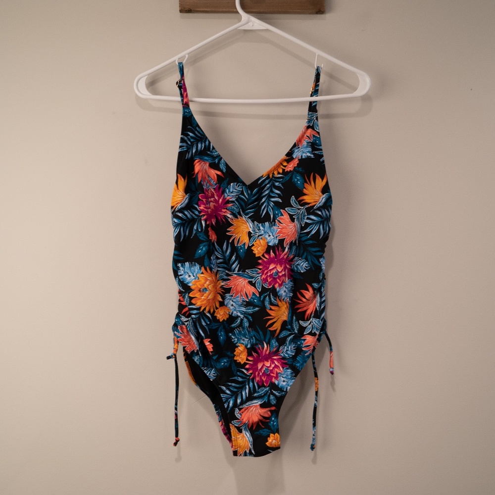 Tropical One Piece Bathing Suit